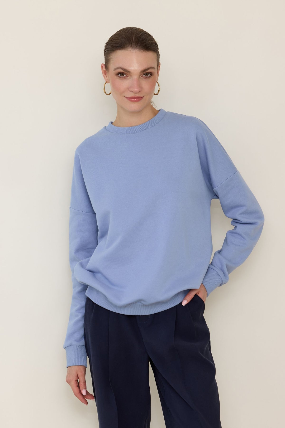 Bluza basic niebieski