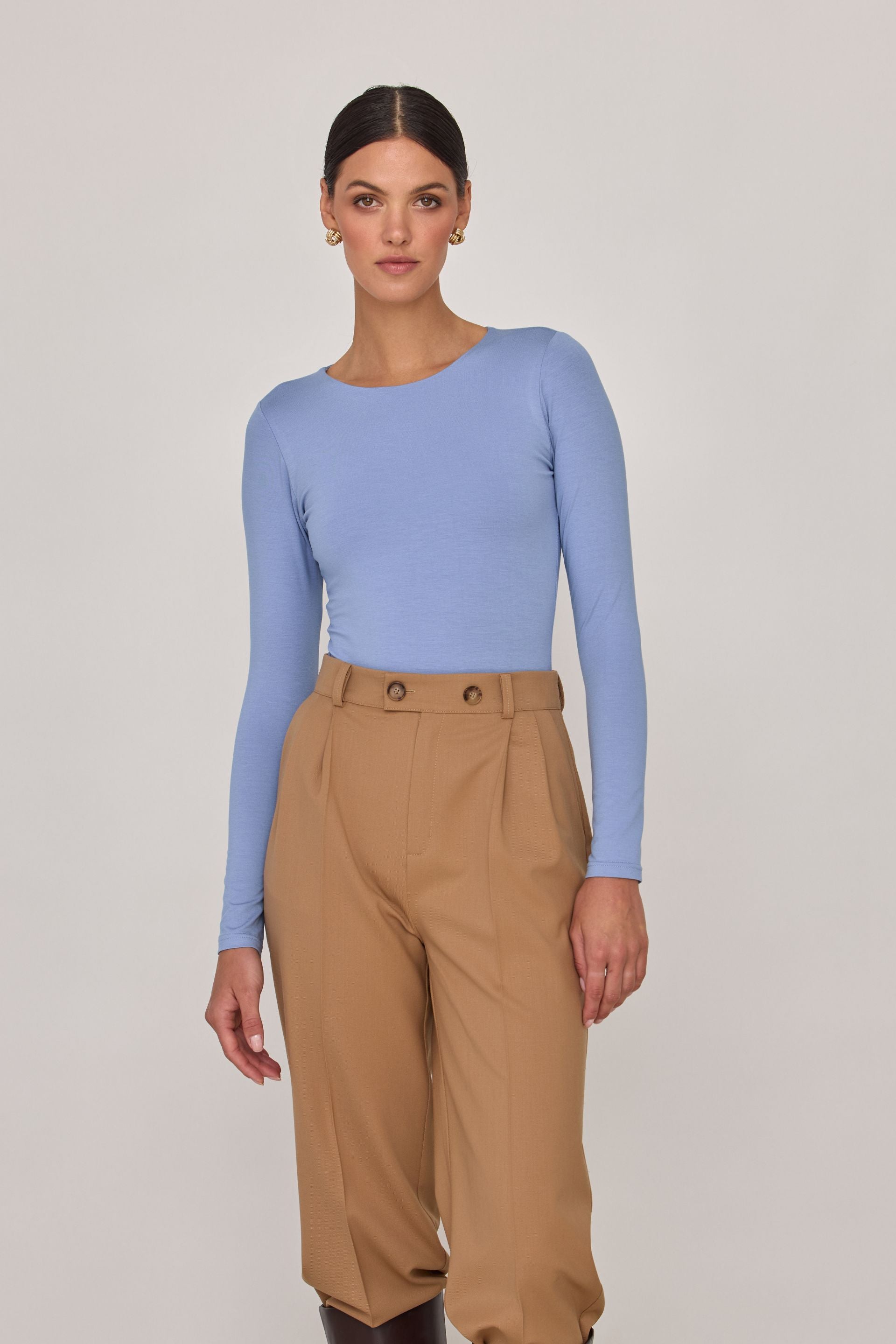 Body basic błękitny