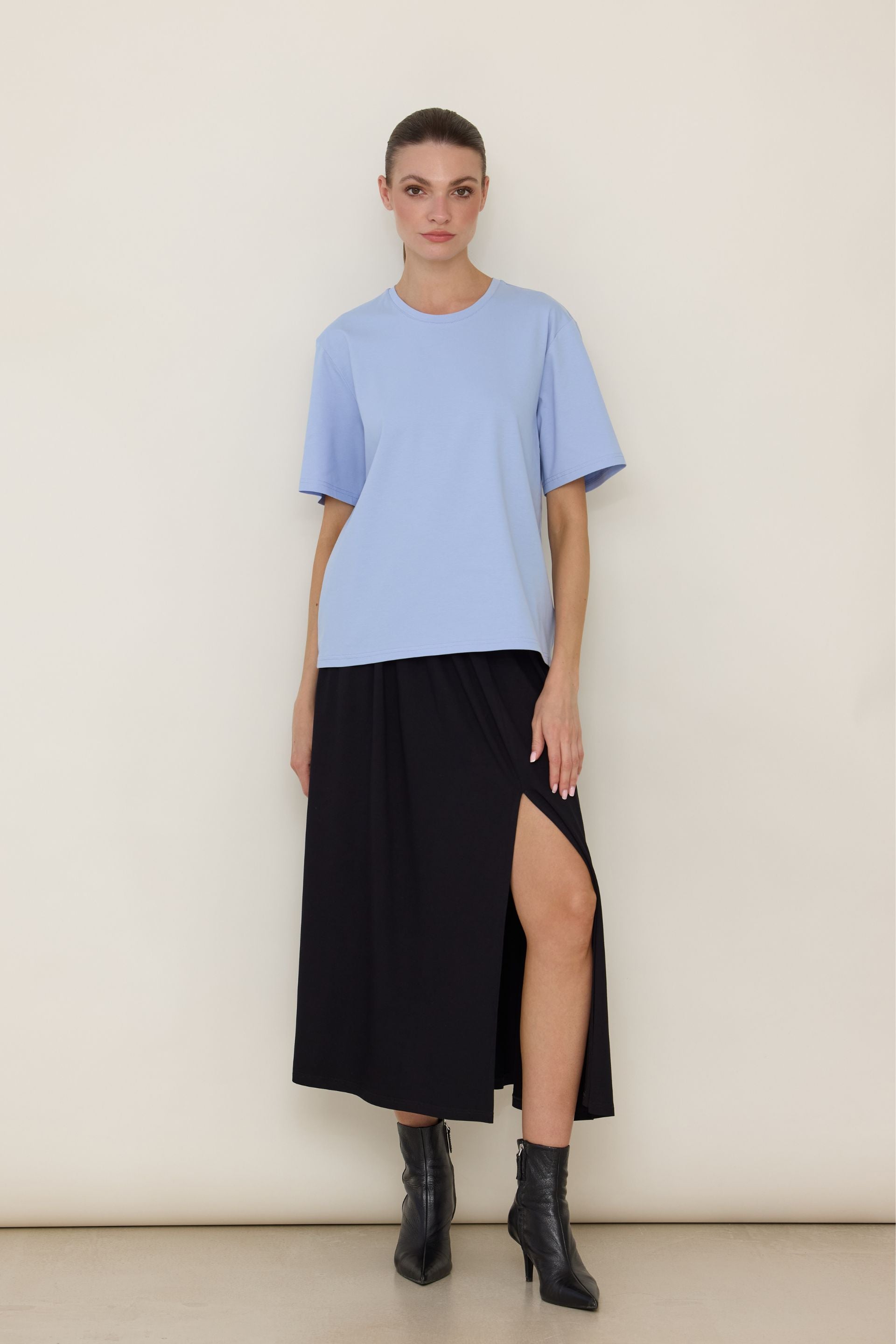 Basic boxy cappuccino T-shirt