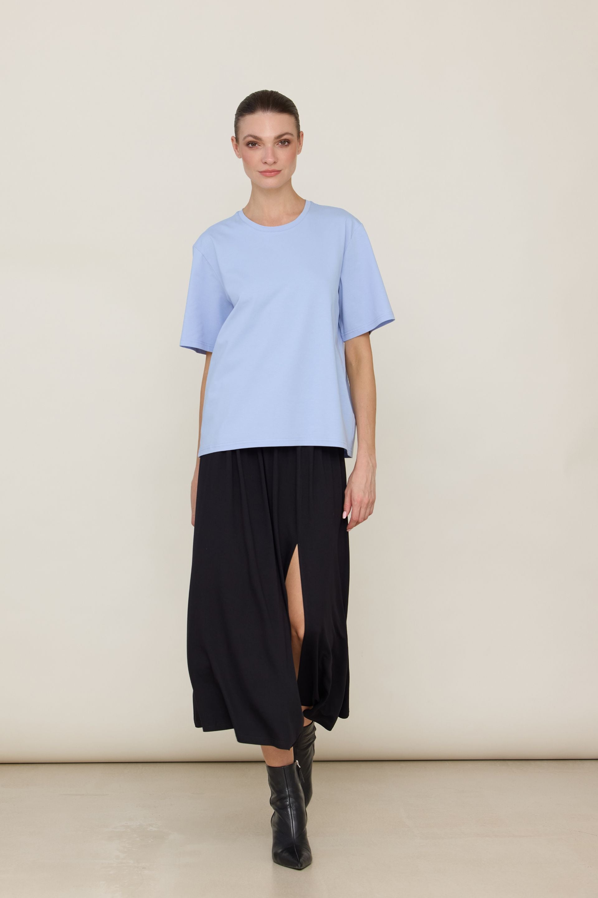 Basic boxy cappuccino T-shirt