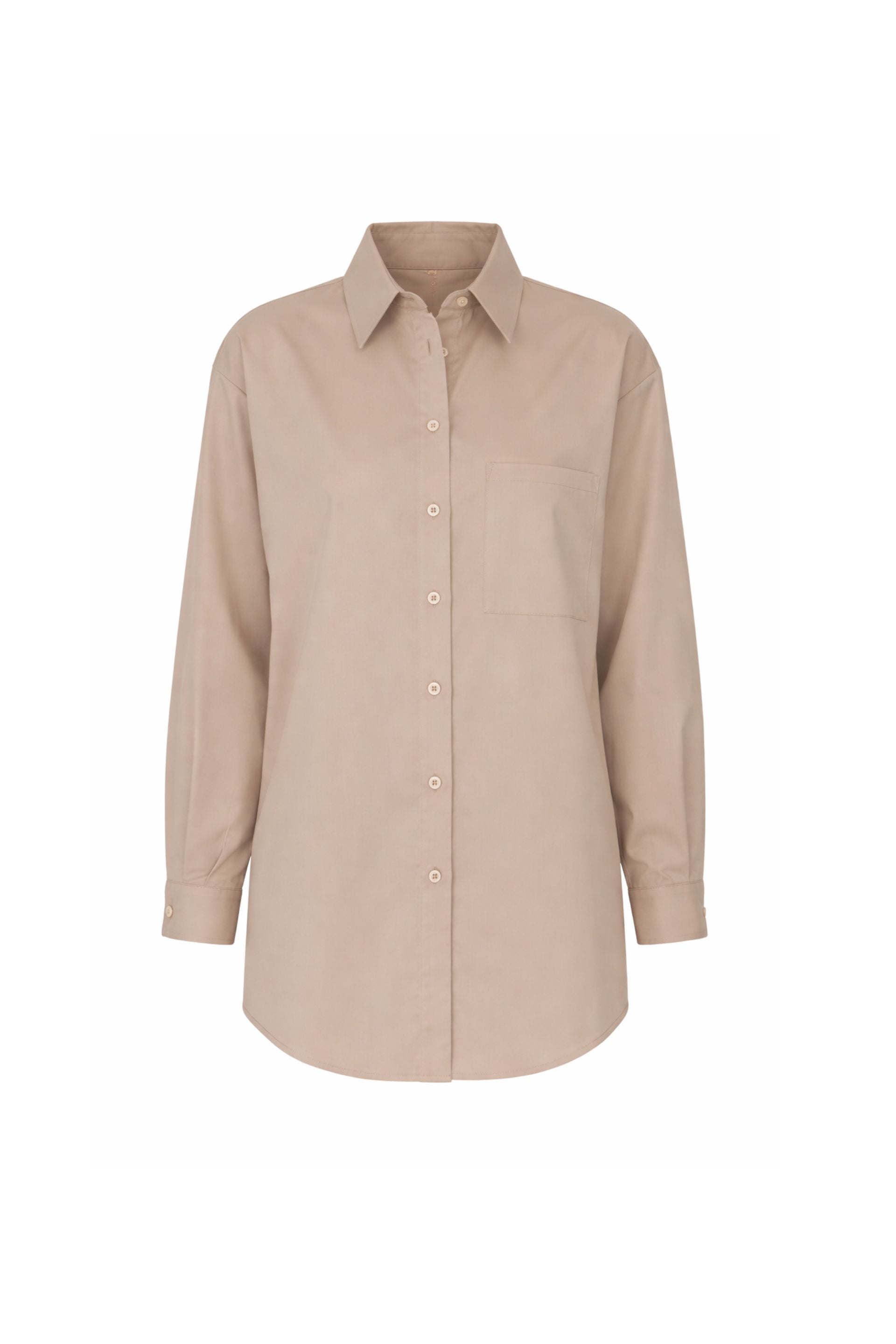 Oversized white cotton shirt