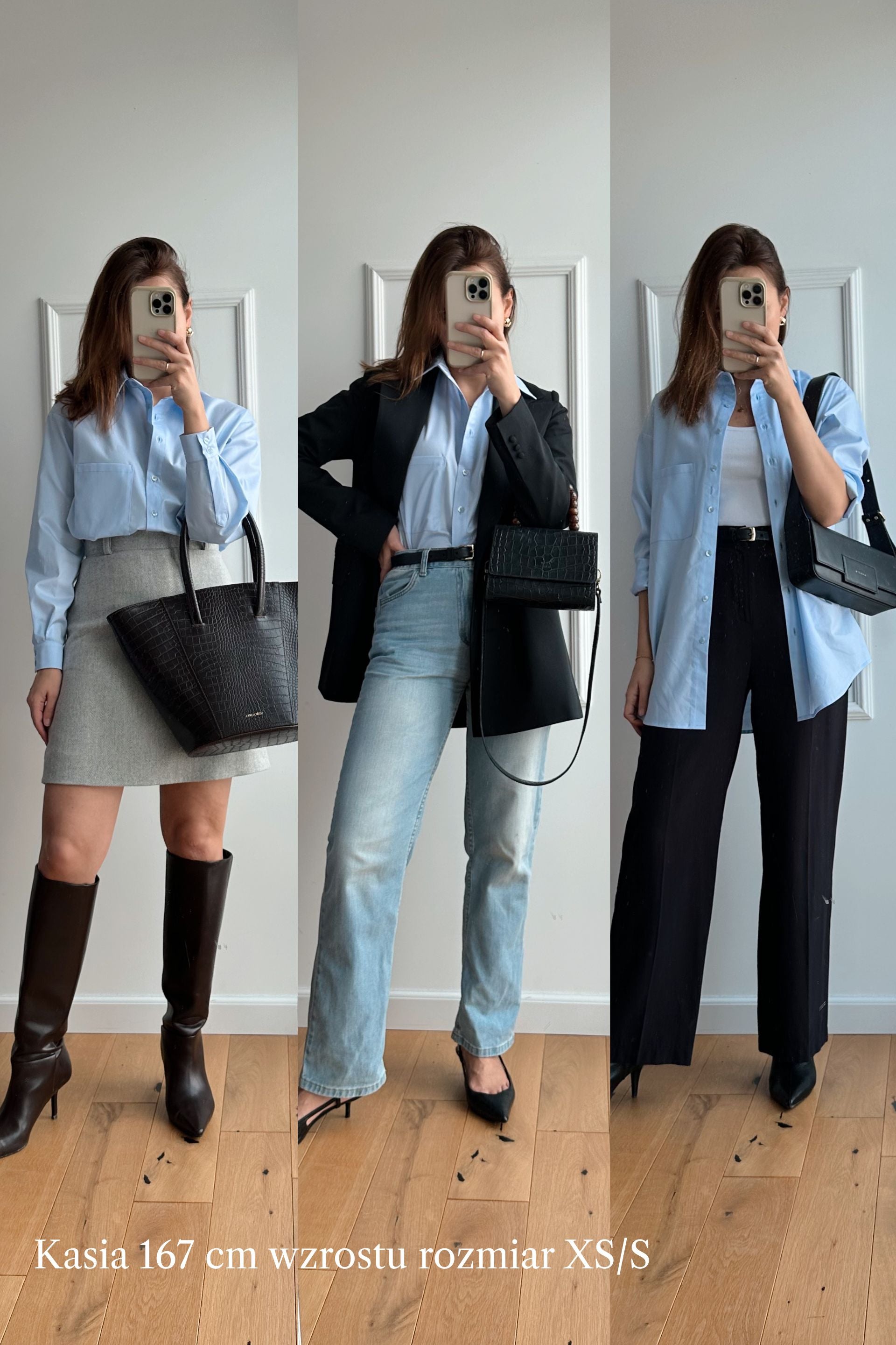 Oversized white cotton shirt