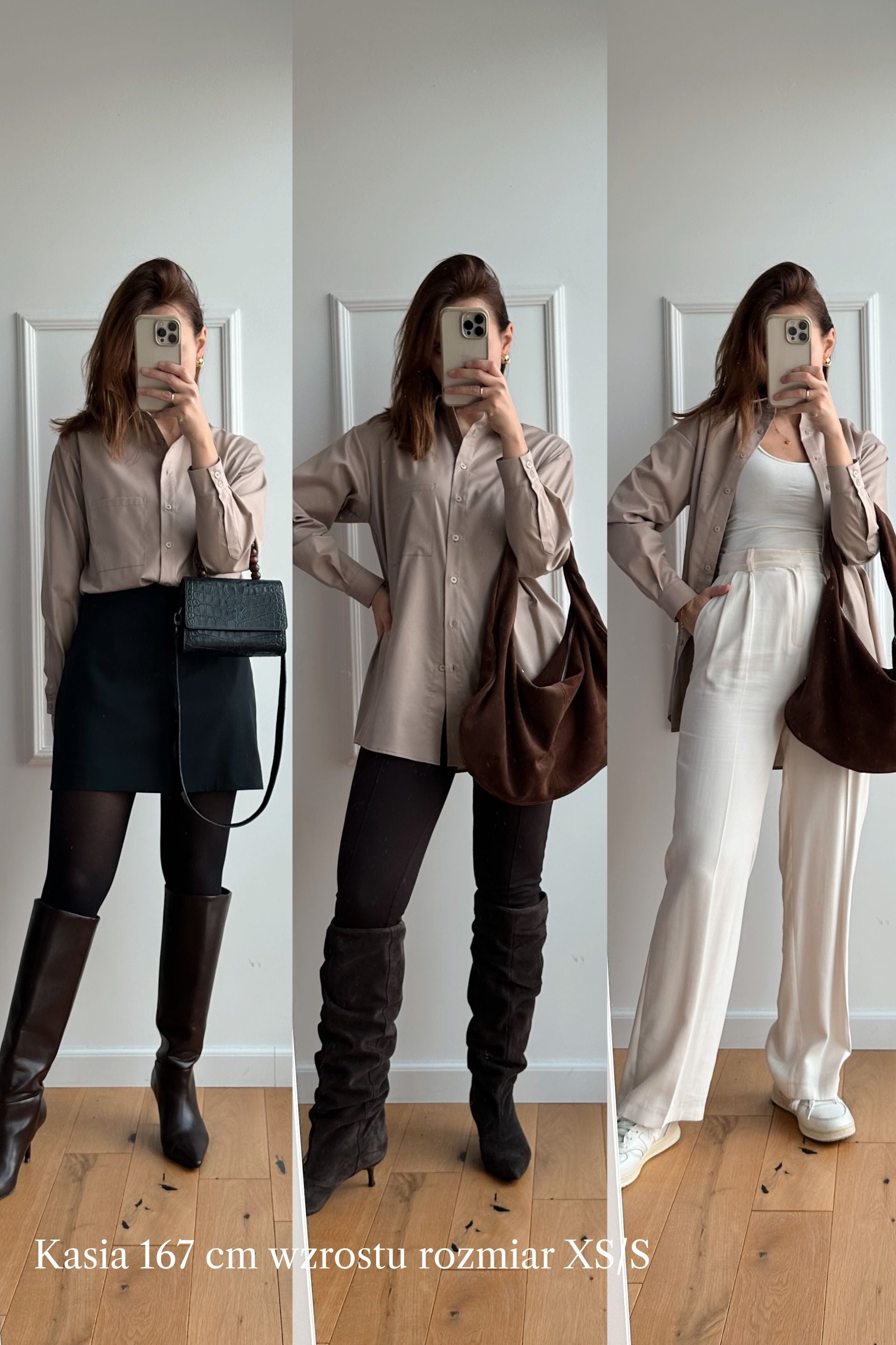 Oversized white cotton shirt