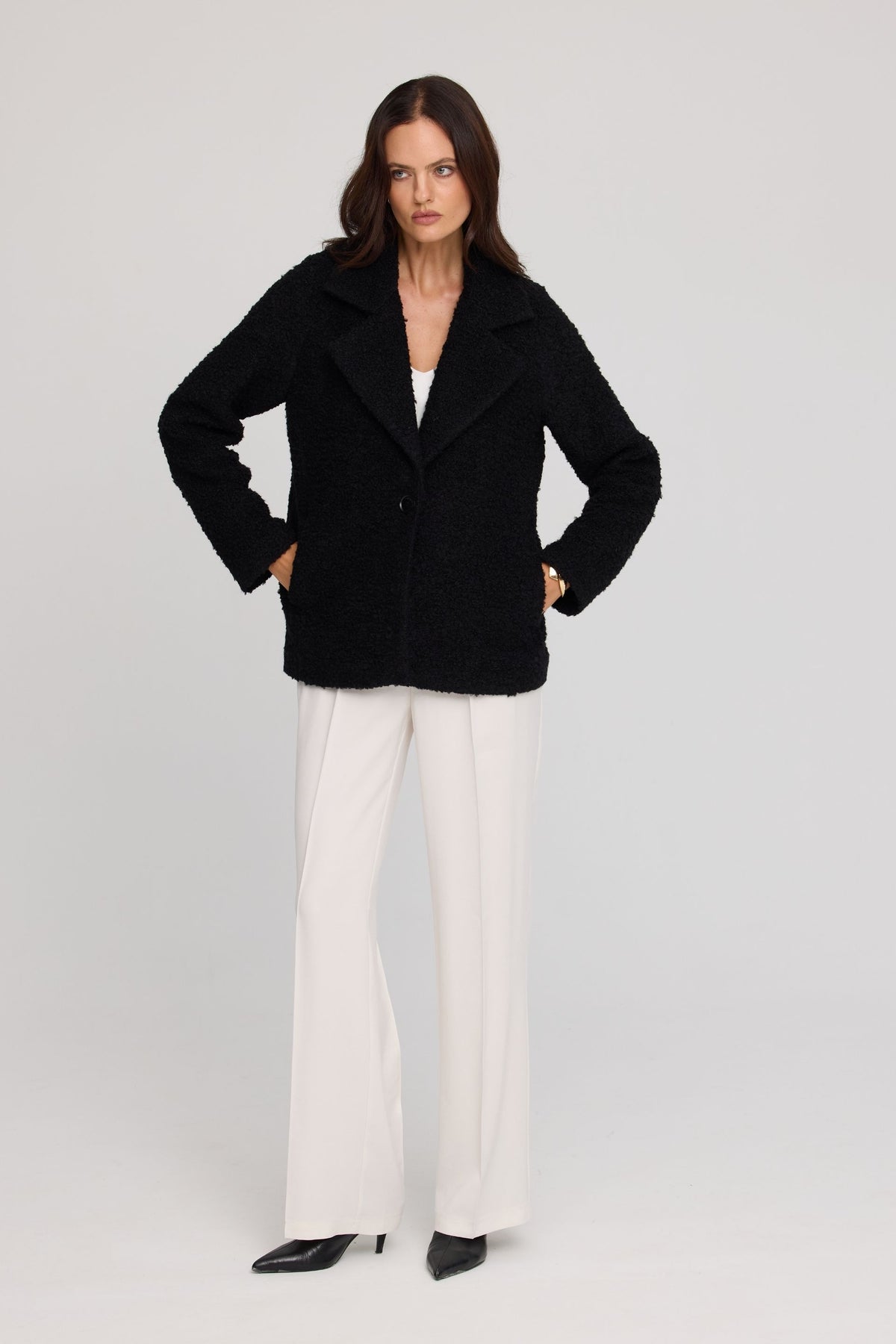 Brown lambskin jacket