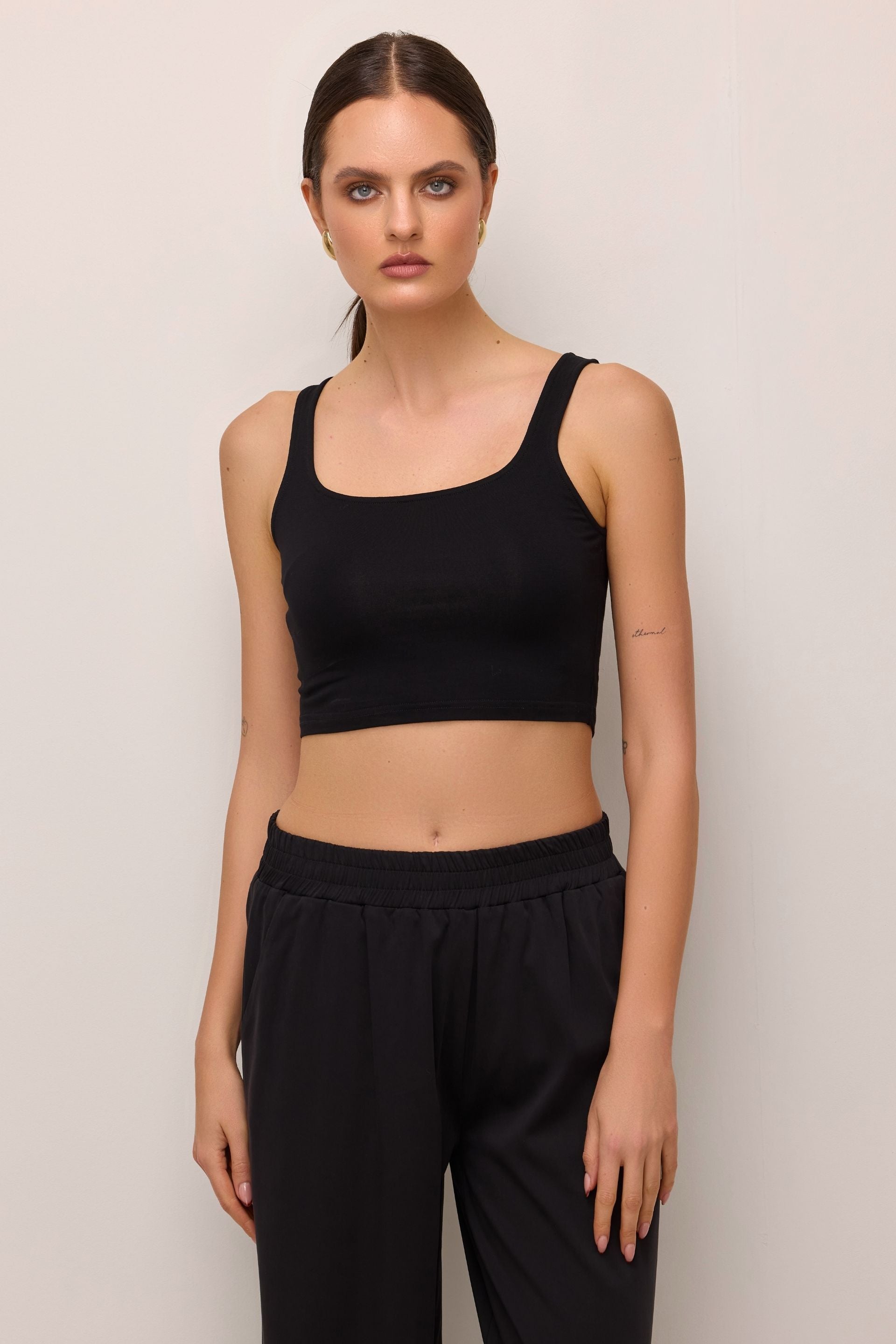 Black crop top
