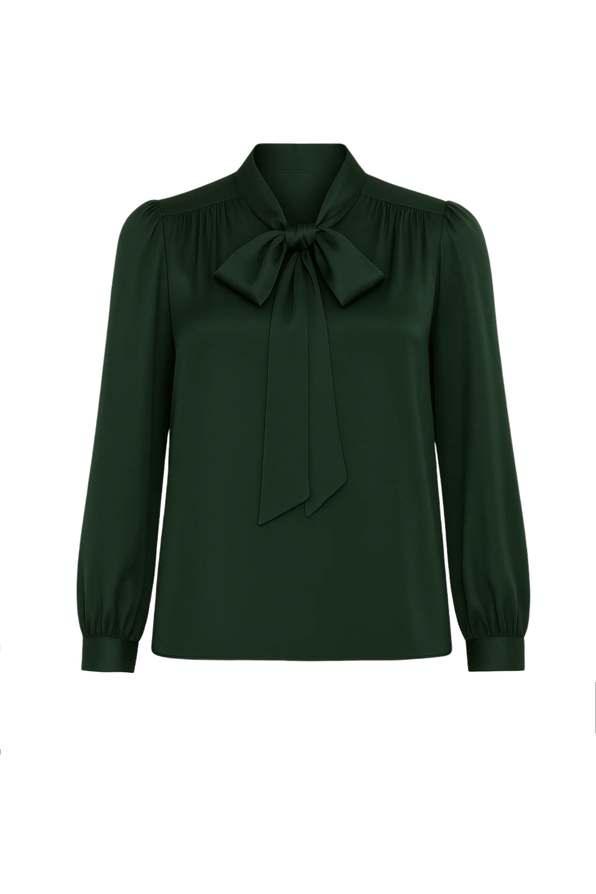 Koszula z wiązaniem butelkowa zieleń