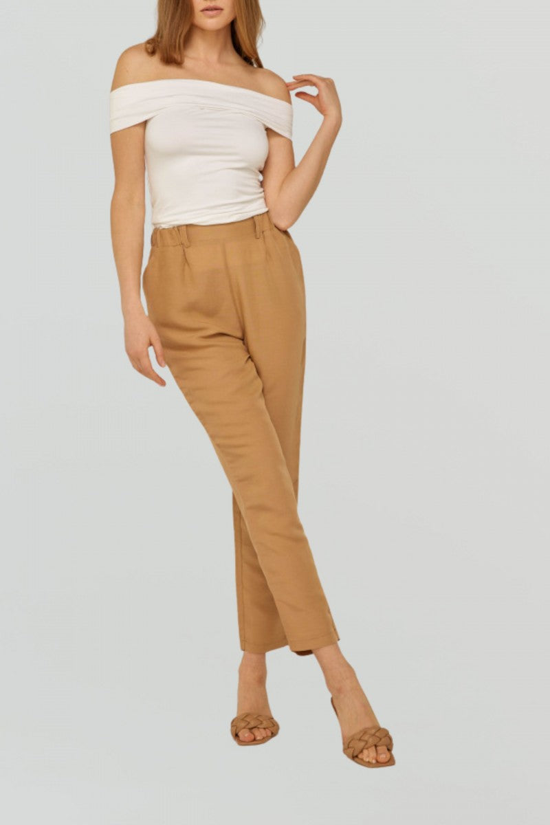 Off-the-shoulder blouse, white