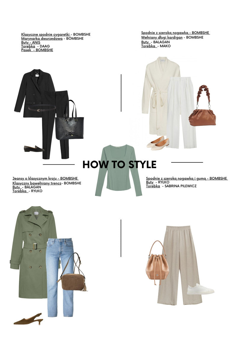 Sage square neck blouse