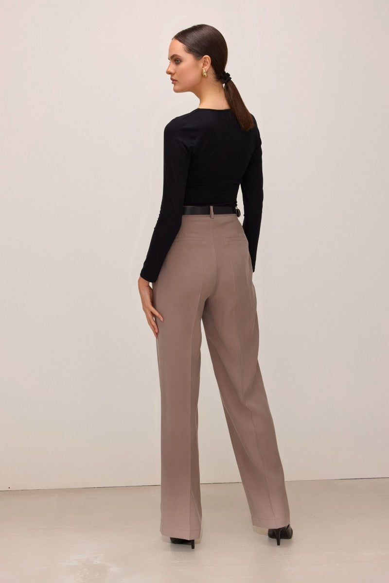 Black square neck blouse