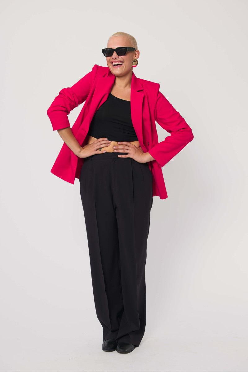 Marynarka dwurzędowa czerwona