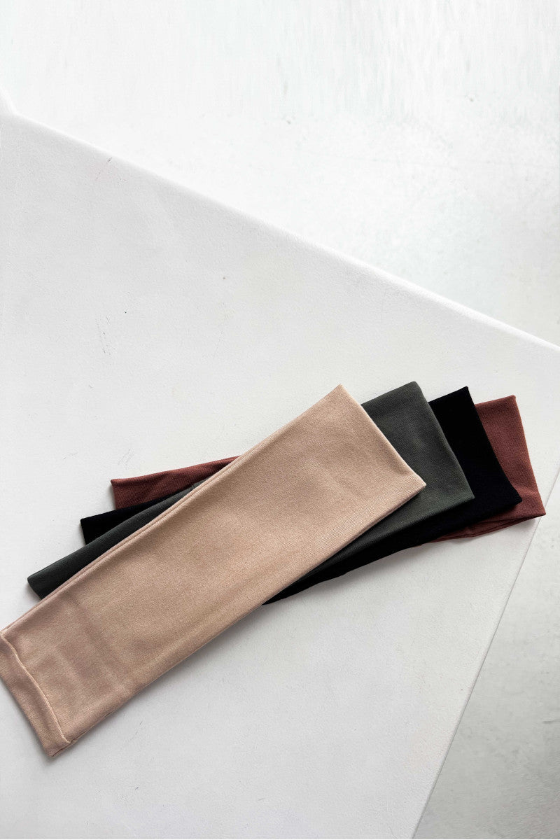 Black knitted headband