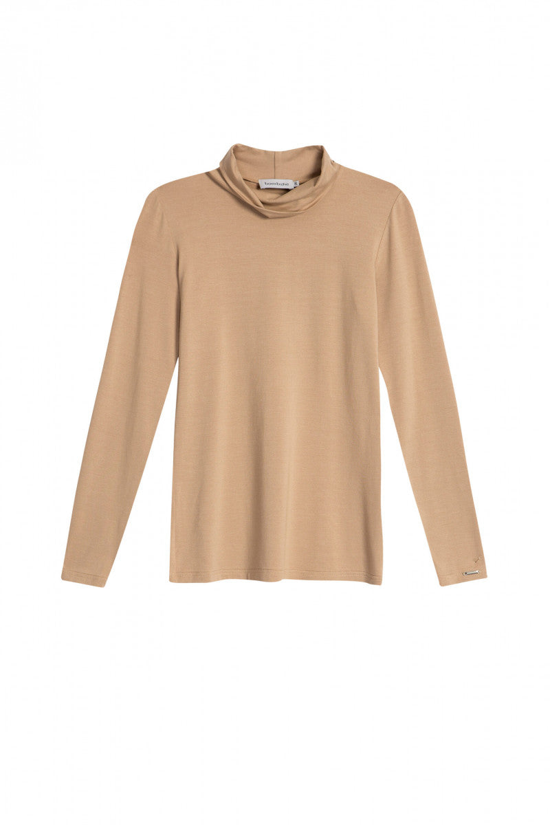 Golf z mikromodalu beżowy