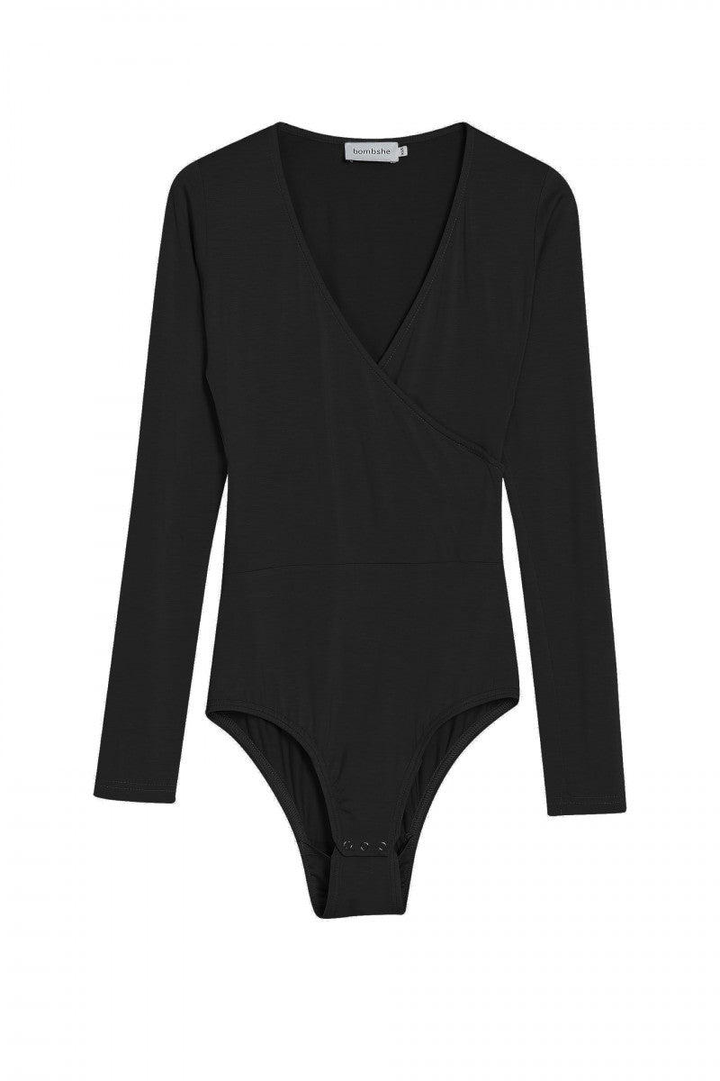 Kopertowe body czarne