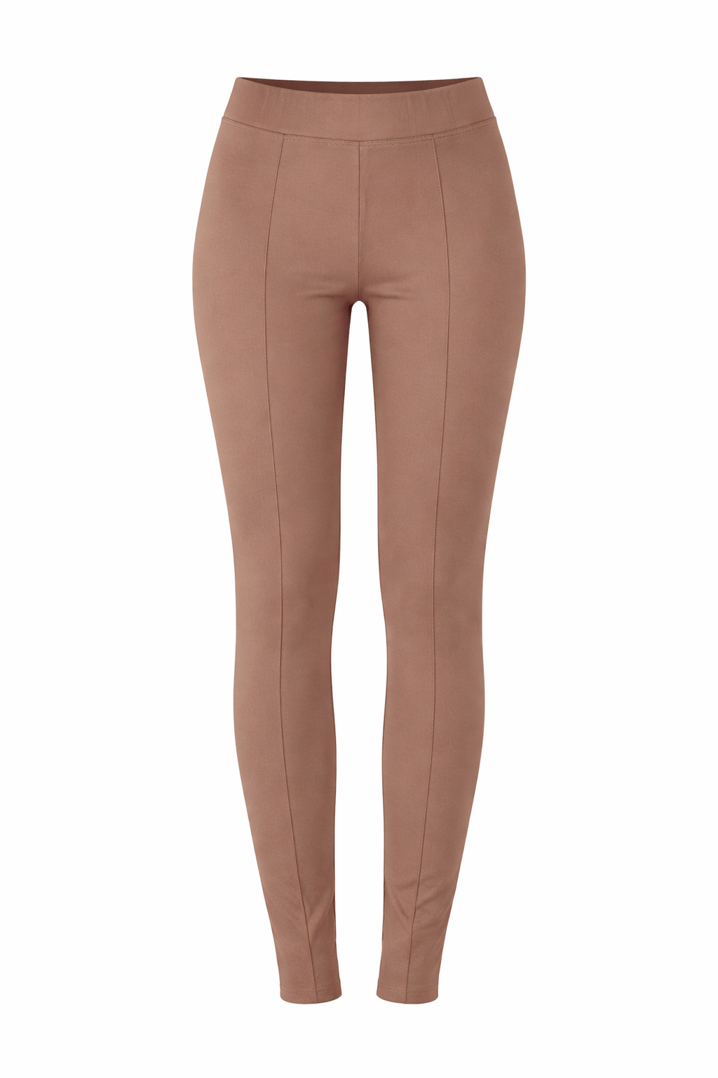 Legginsy z kantem z wiskozy cappuccino - packshot