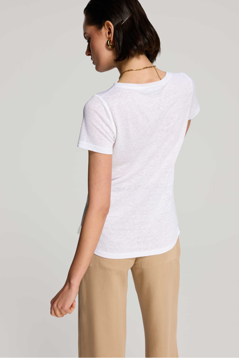 White linen t-shirt