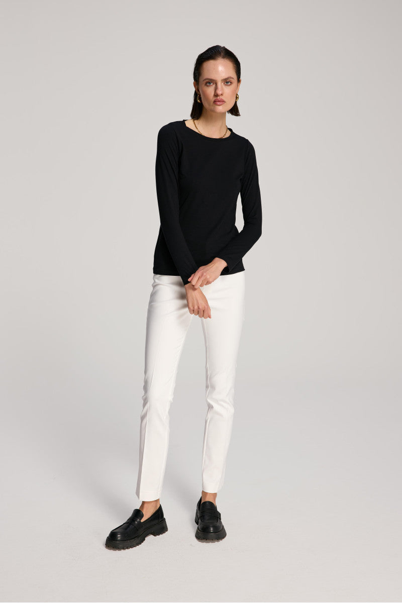 Longsleeve z bawełny supima czarny