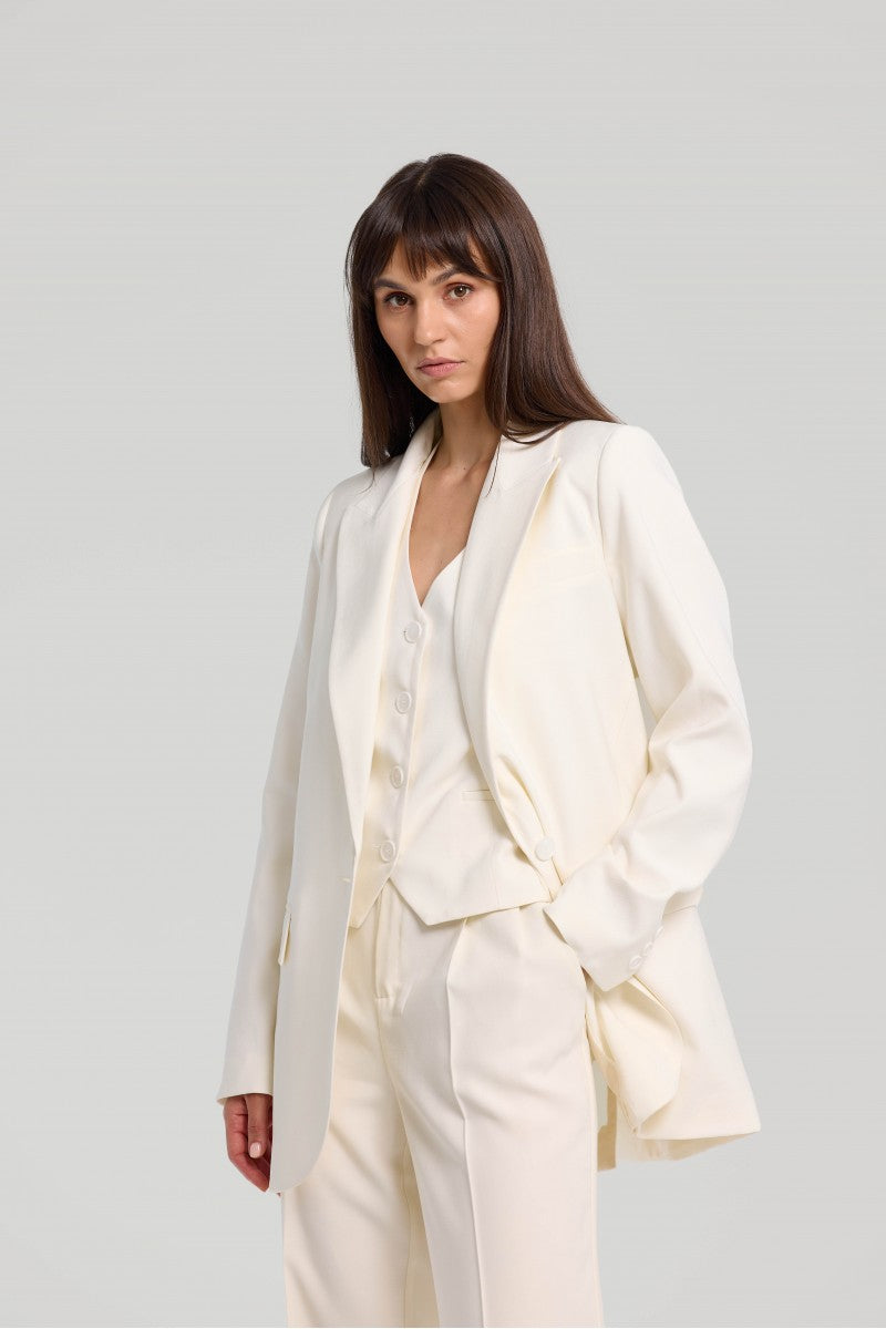 Cream oversize jacket