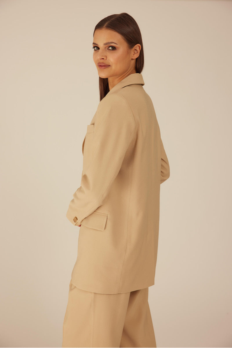 Beige oversize jacket