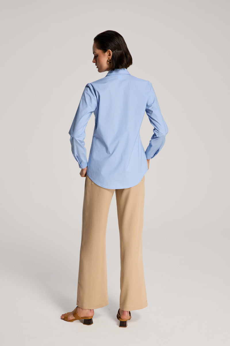 Simple blue cotton shirt