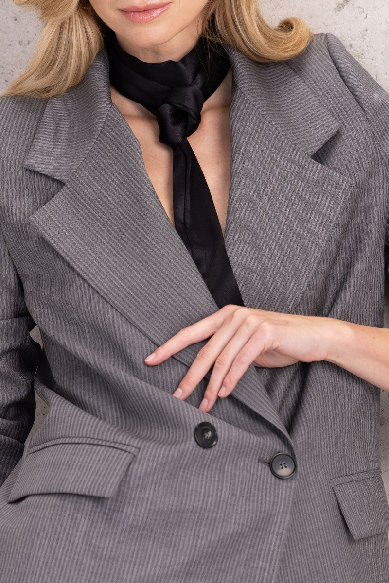 Satynowa szarfa czarna