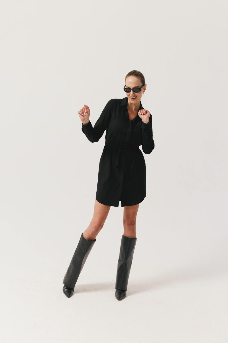 Sukienka szmizjerka z wiskozy