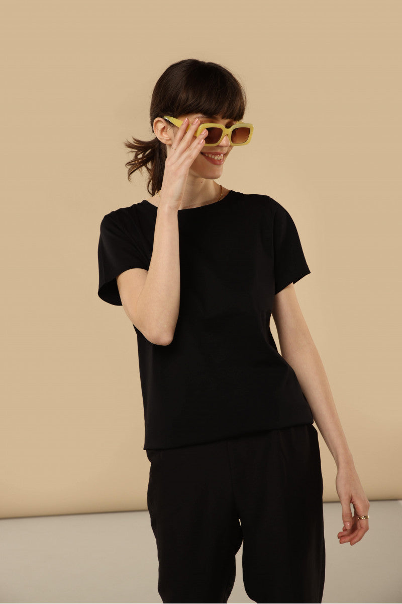Basic bamboo t-shirt black