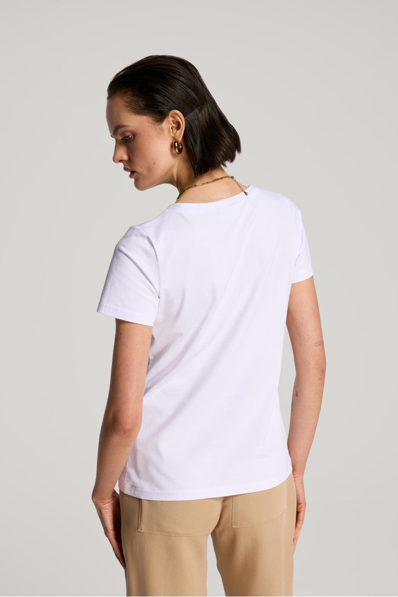 White supima cotton t-shirt