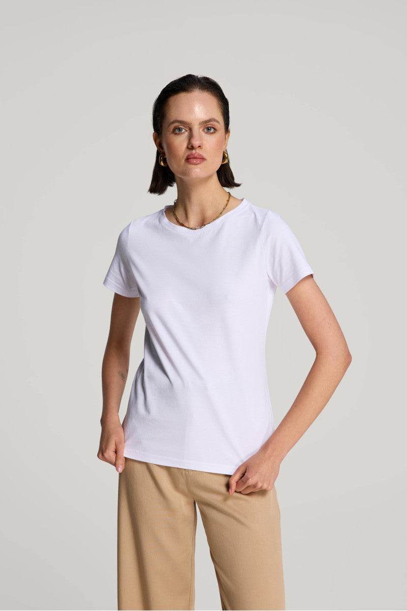 White supima cotton t-shirt