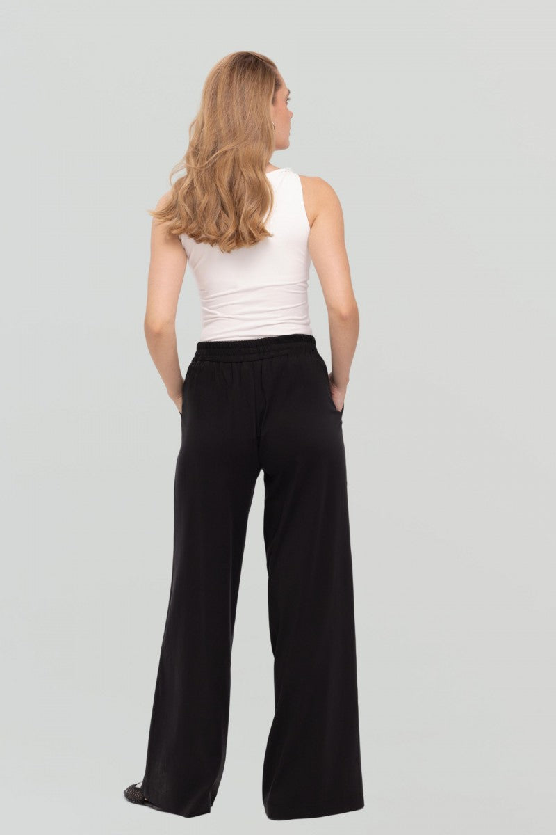 Cream wrap-around top