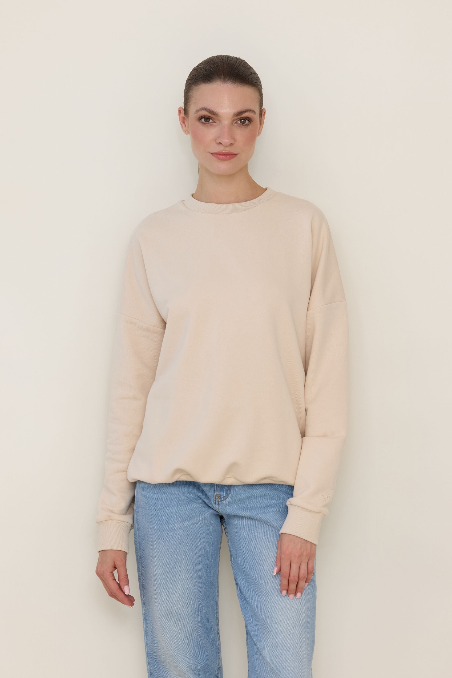 Bluza basic waniliowy beż
