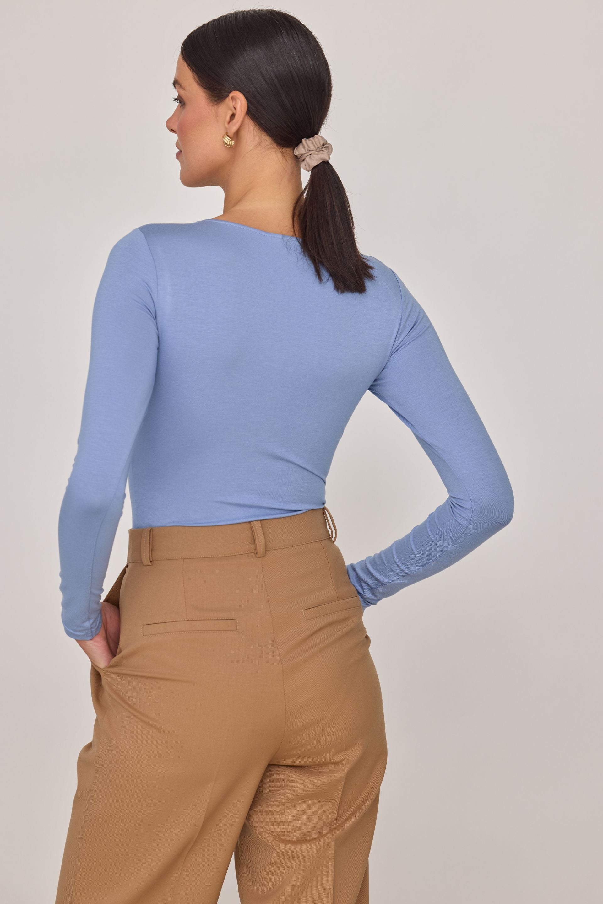 Body basic błękitny