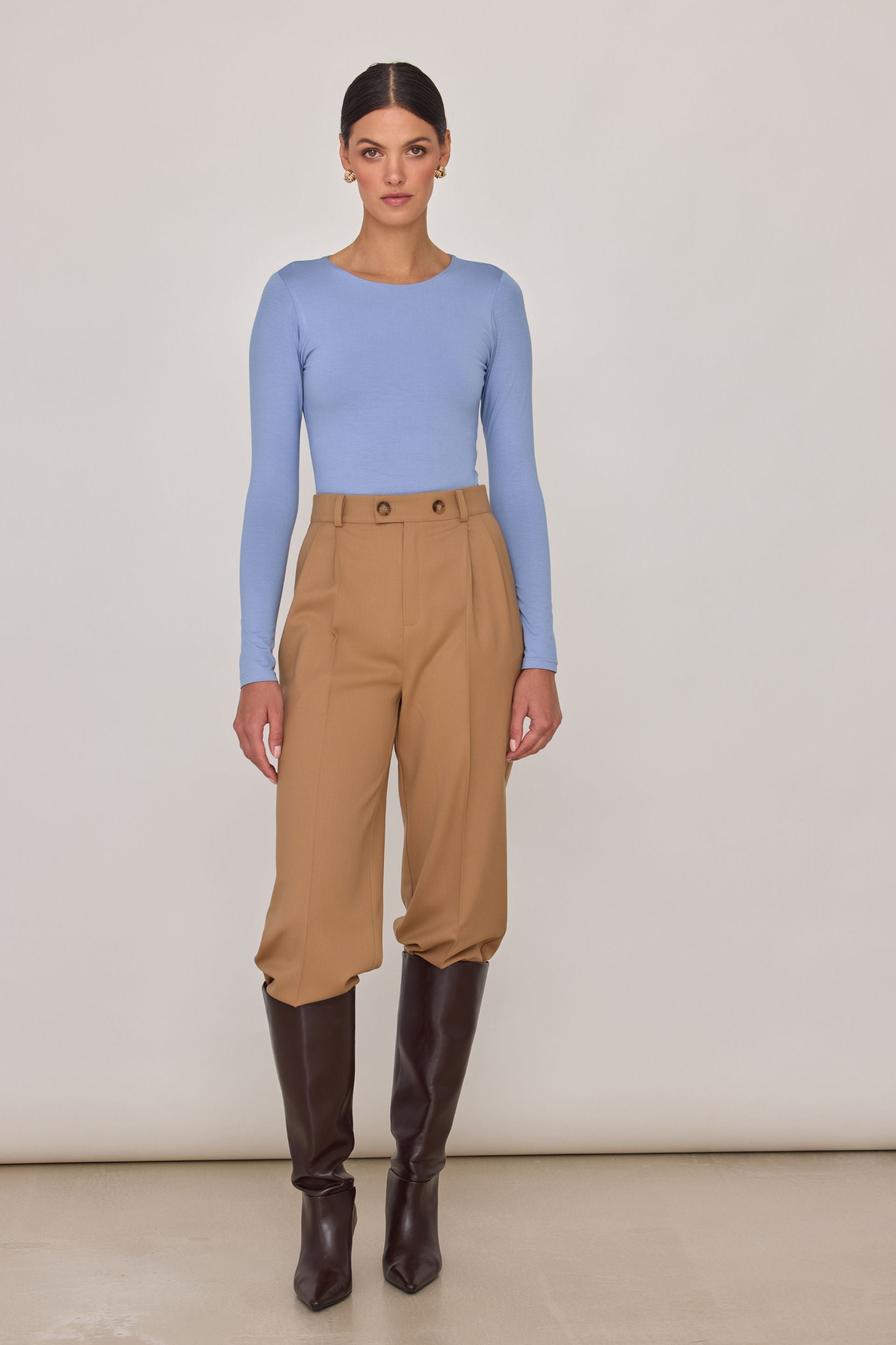 Body basic błękitny