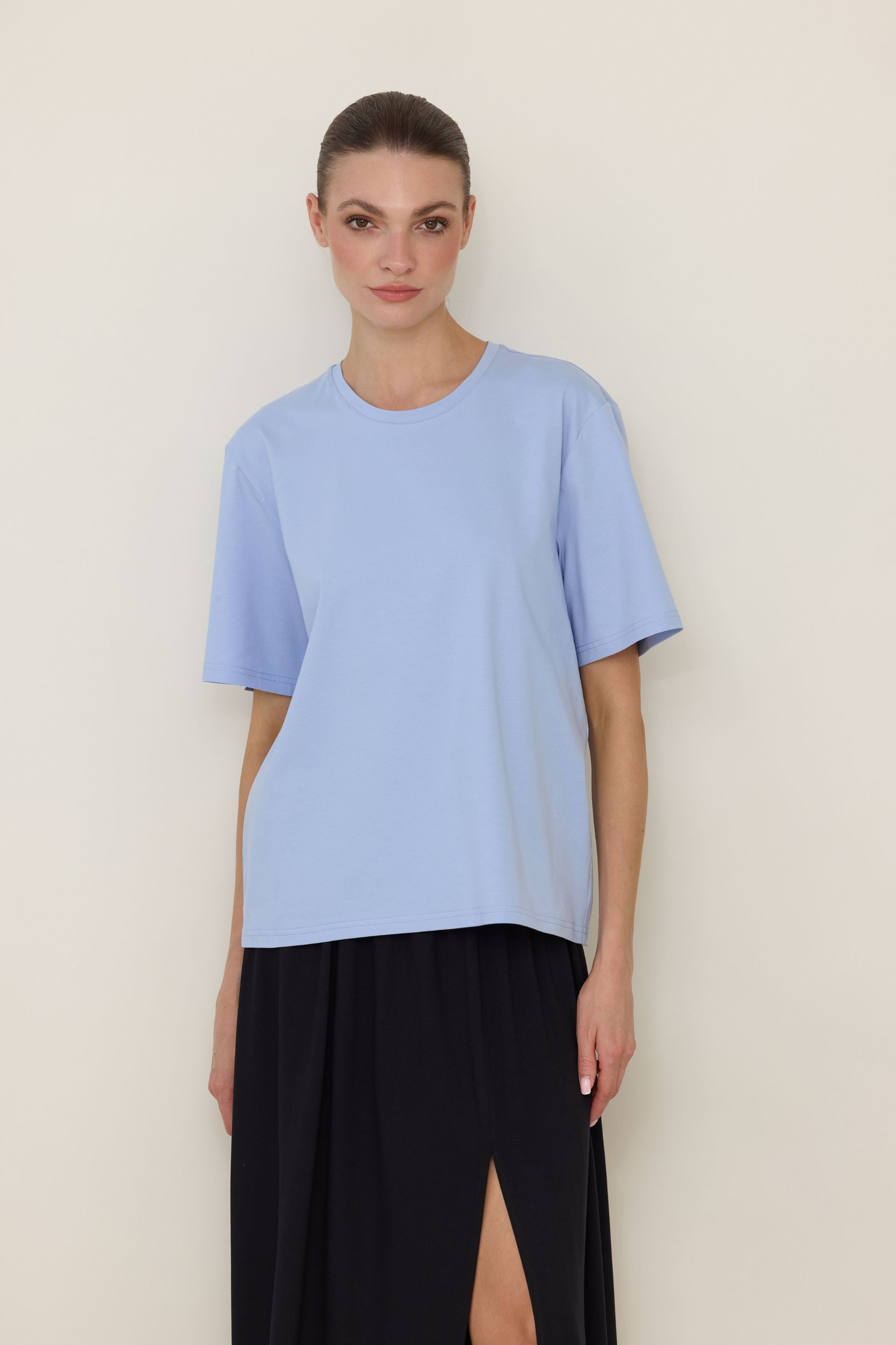 Basic boxy cappuccino T-shirt