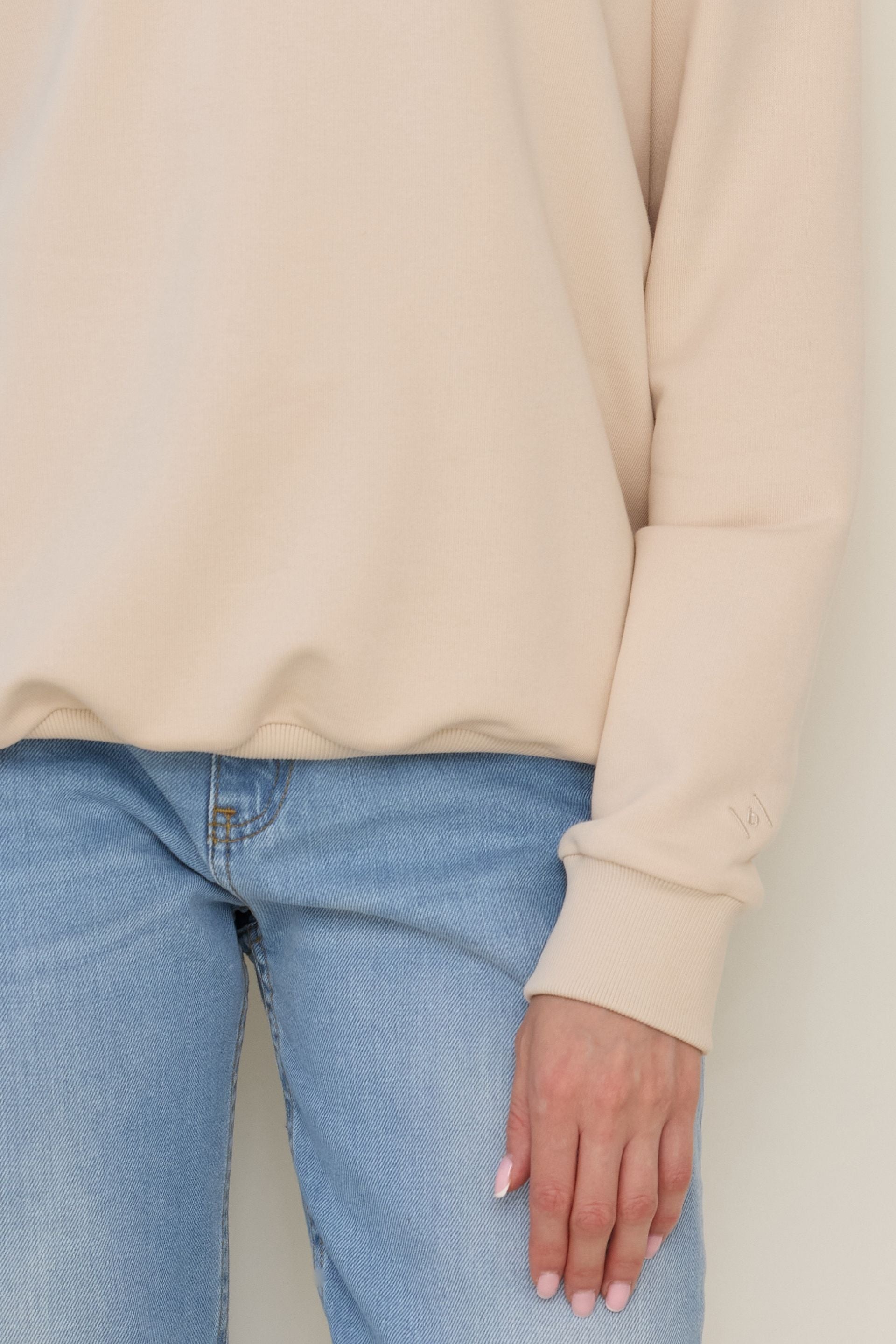 Bluza basic waniliowy beż