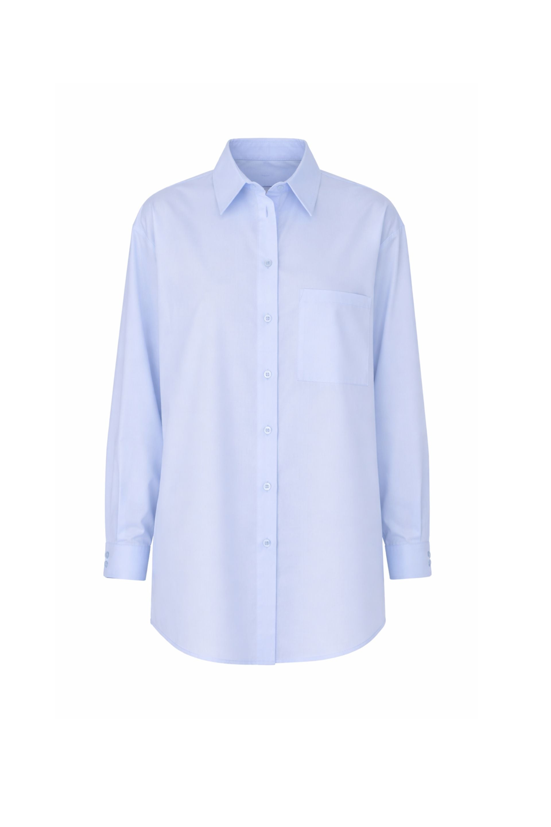 Bawełniana koszula oversize baby blue - packshot