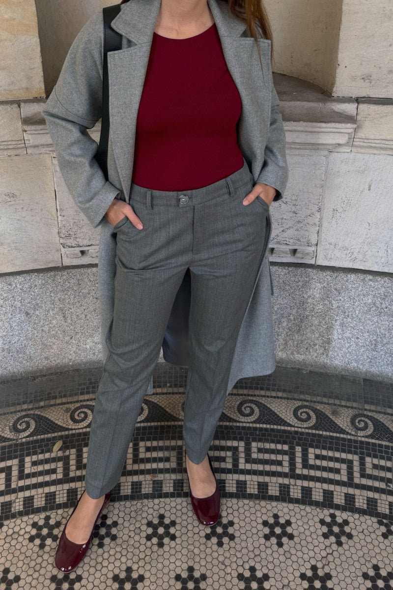 Basic burgundy bodysuit