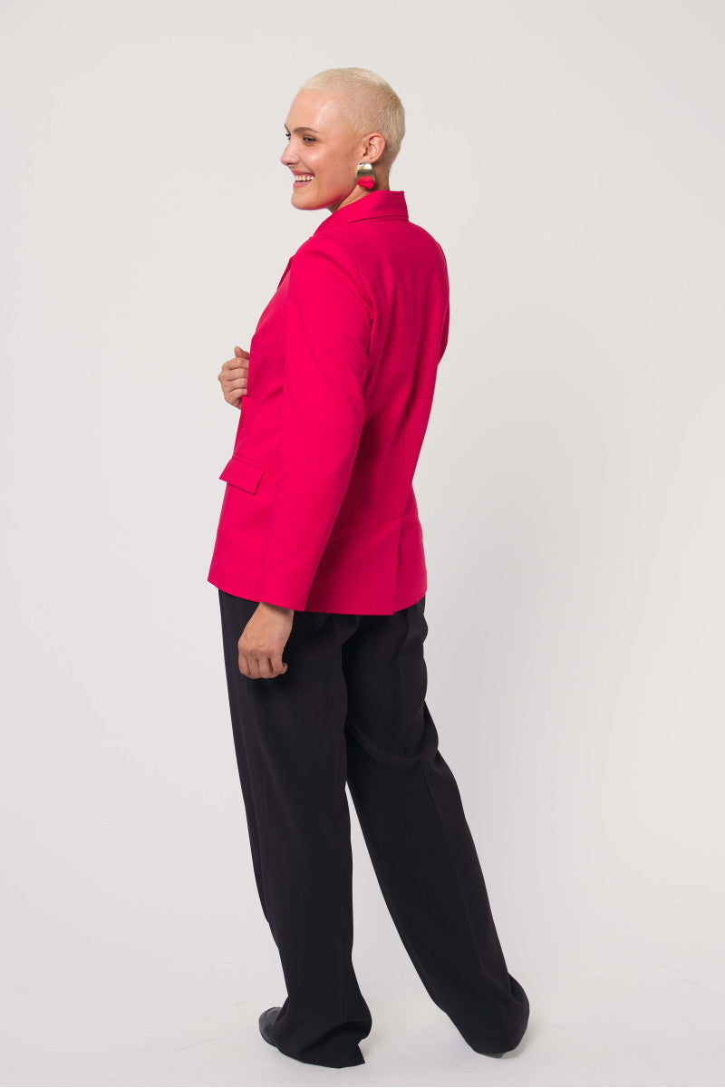 Marynarka dwurzędowa czerwona