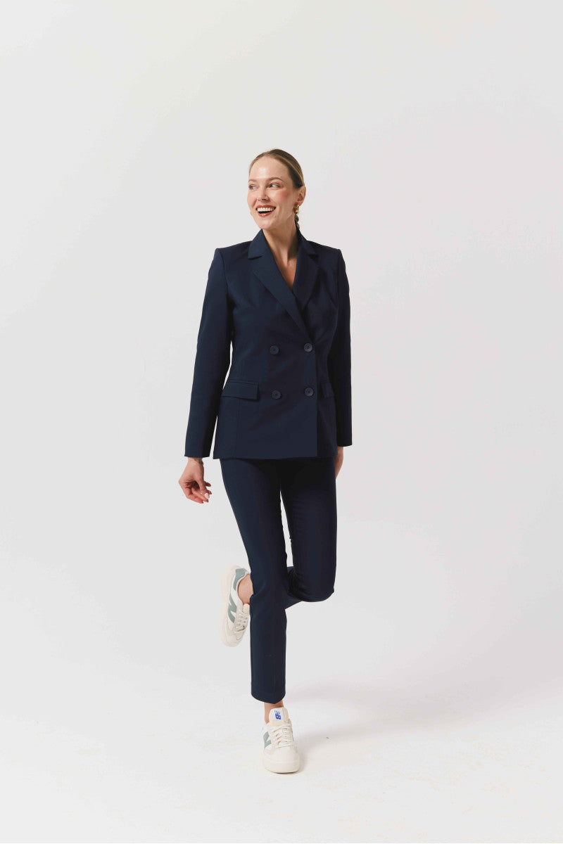 Marynarka dwurzędowa granatowa