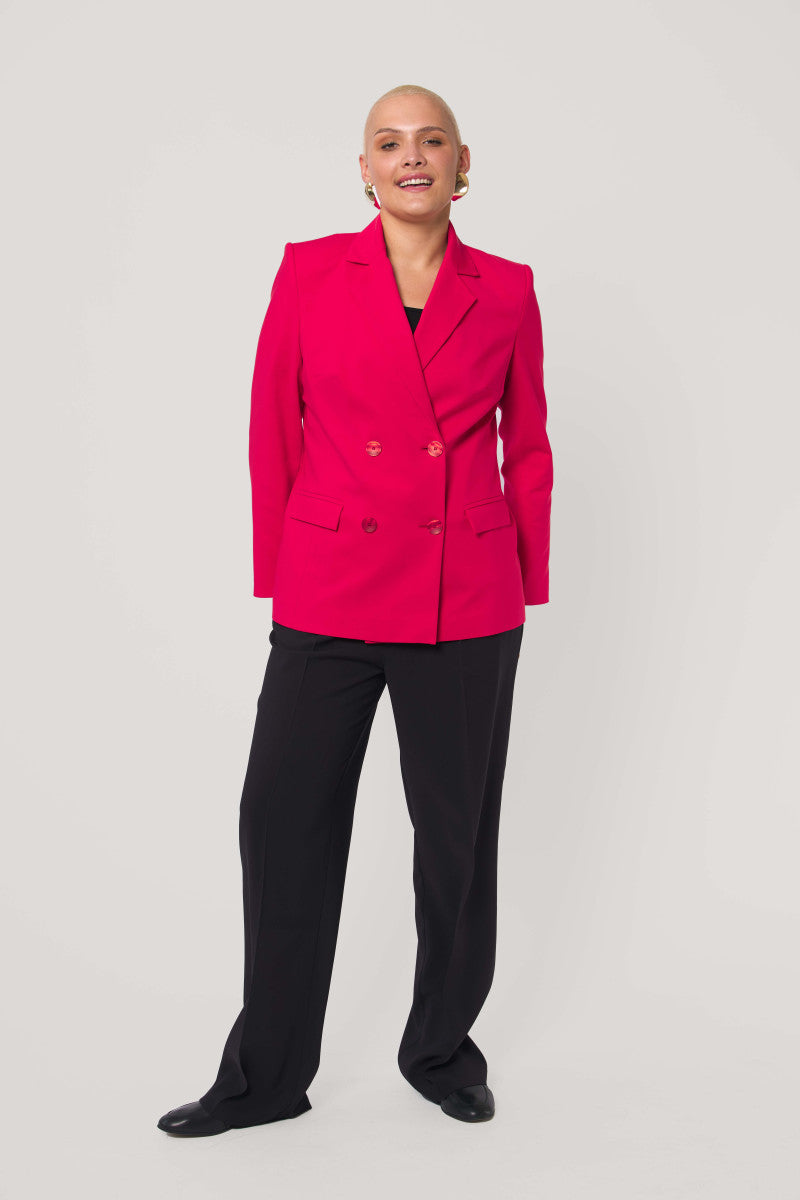 Marynarka dwurzędowa czerwona