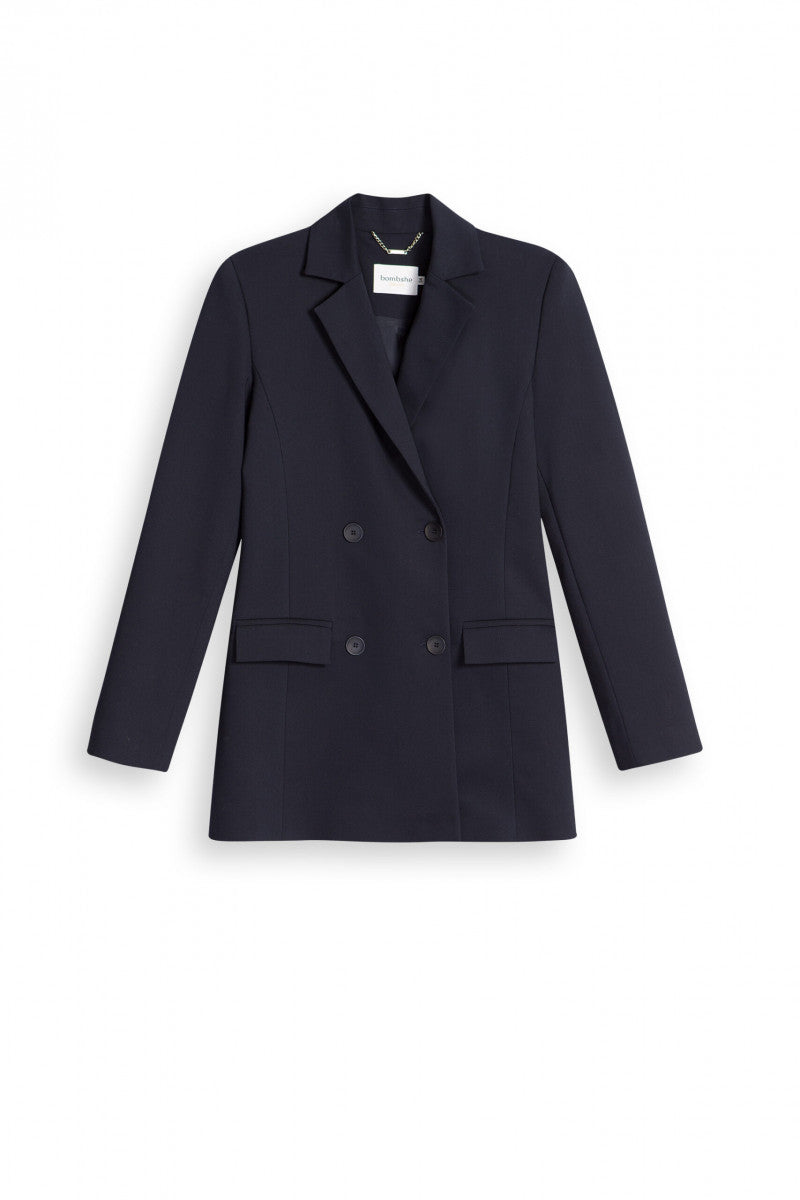 Marynarka dwurzędowa granatowa