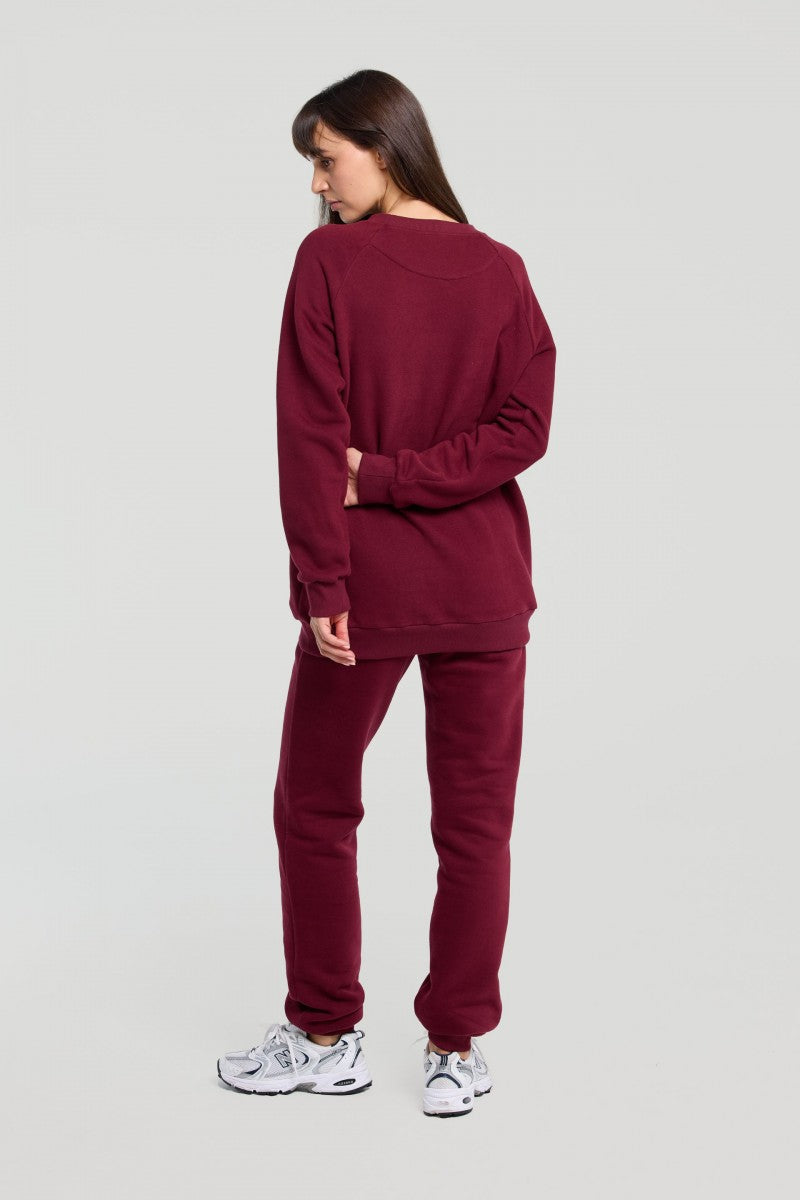 Classic burgundy sweatshirt