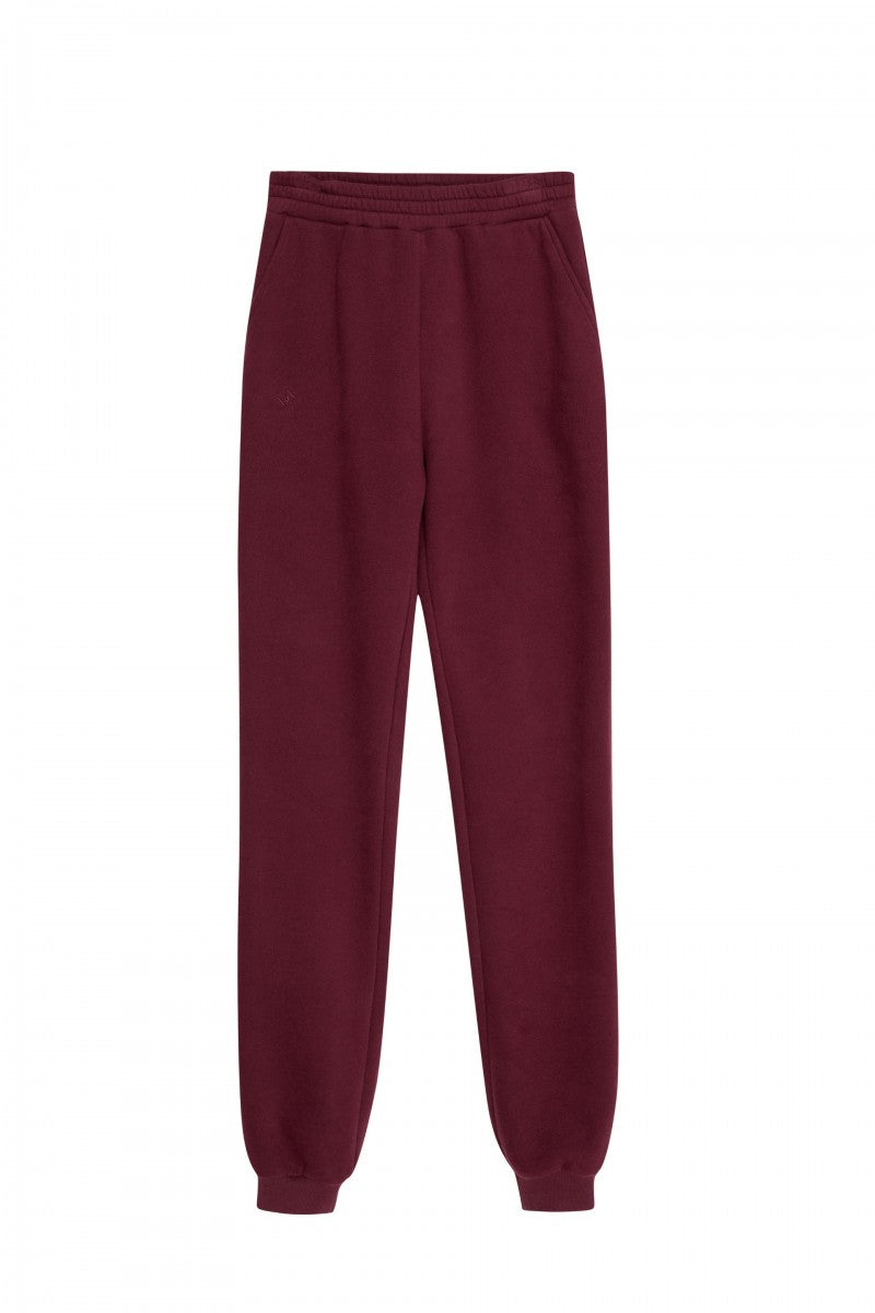 Classic burgundy sweatpants