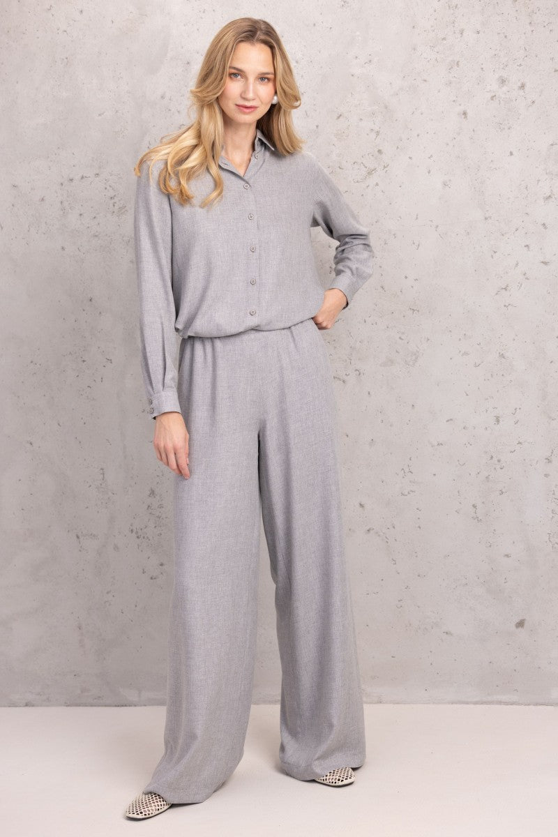 Relaxed fit shirt gray