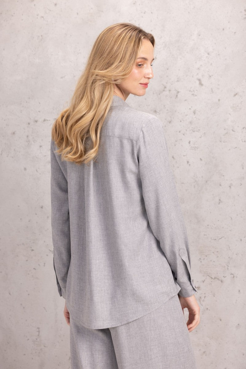 Relaxed fit shirt gray
