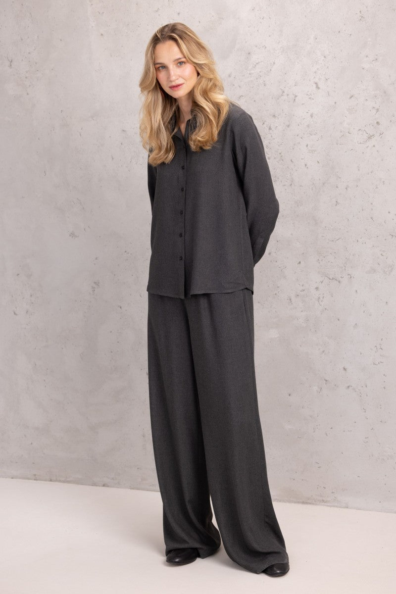 Anthracite relaxed fit shirt