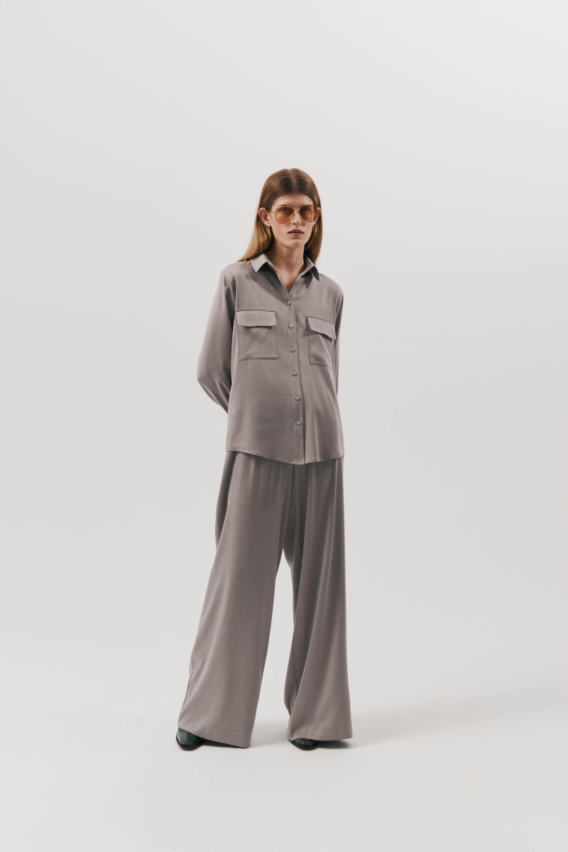 Koszula z kieszeniami gołębia