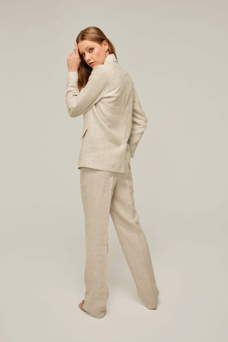 Beige linen jacket