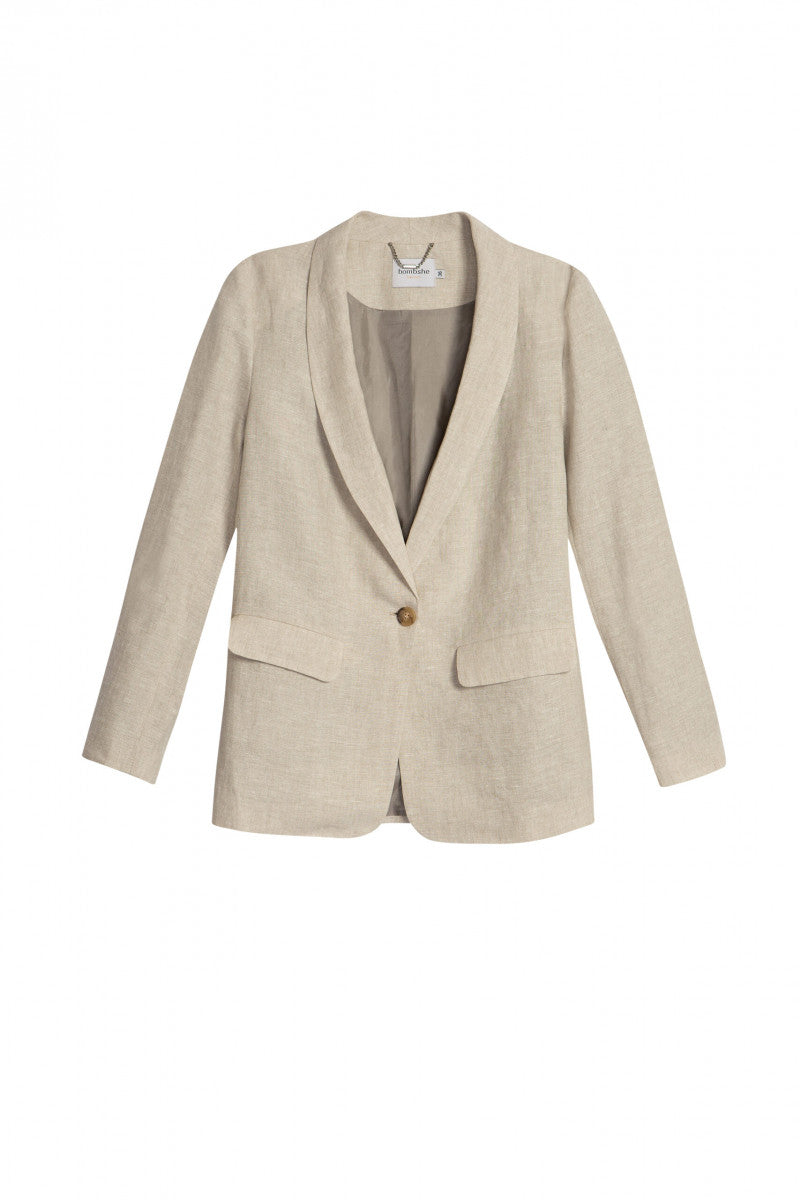 Beige linen jacket
