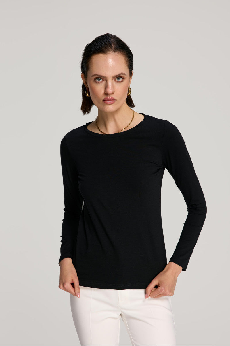 Supima cotton longsleeve black