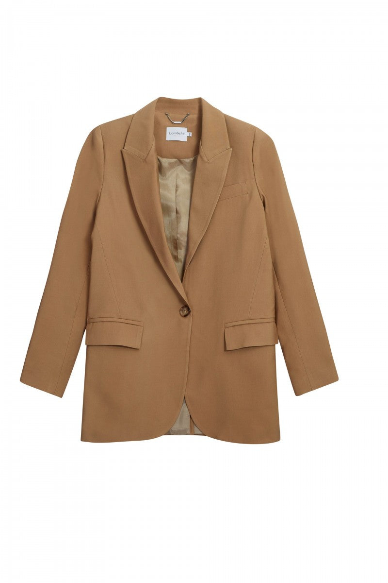 Marynarka typu oversize karmelowa